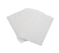 Fdit Feuilles de Plastification à Froid Holographiques A4, Film Auto-adhésif Résistant à L'eau, Découpable, pour Projets de Bricolage, Décoration de Fond, Photo, 50 Pièces (Film de ruban de Noël)