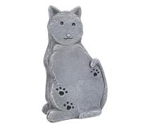 Fdit Figurine Commémorative de Chat, Pierre Tombale de Deuil en Résine pour Animaux de Compagnie, Marqueur Funéraire pour Chats avec Gravure Personnalisée pour Les Amoureux des