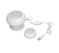 Fdit Fileur de Perles électrique, Enfile-Perles, Chargeur de, Vitesse Réglable, Rotation Gauche Droite, Matériau ABS Durable avec Bol et Aiguilles pour la Fabrication de