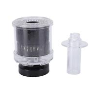 Fdit Filtre D'aquarium, Petit Filtre Circulaire D'oxygénation de Filtration Multifonction avec Coton Biologique et Boules, Pierre à Air Intégrée pour L'alimentation en Oxygène, étui