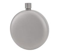 Fdit Flacon de Hanche pour Whisky - 170 Ml - En Titane Haute Résistance - Flasque Portable et étanche - Bouchon Métallique - Idéal pour Camping, Pêche, Nautisme, Pique-nique,