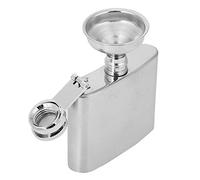 Fdit Flasque en acier inoxydable avec entonnoir portable pour vin, whisky, alcool (56,7 g)