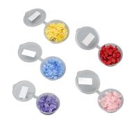 Fdit Fleurs Pressées Séchées, Pétales D'hortensia 5 Couleurs pour Bricolage, avec Matériau en Fibre de qualité Supérieure, pour la Fabrication de Bijoux, Scrapbooking, Décoration