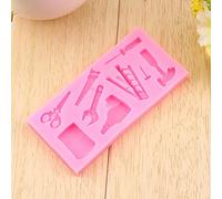Fdit Fondant à Gâteau en Silicone avec des Ciseaux Clés, des Moules à Cuisson Facile à Utiliser pour Décorer les Gâteaux, pour les Boulangers à la Maison