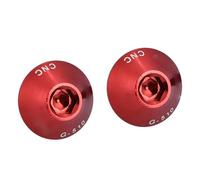 Fdit G-510 2PCS COLONS Bright M5 * BOULEURS DE VIS DE BOUTEUR DE Bille 12MM (Rouge)