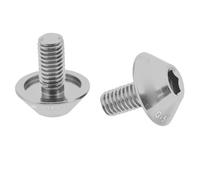 Fdit G-510 2PCS M5 * Vis de Vide de Porte-Bouteille de Vélo 12 Mm, Vis à Vélo Métallique en Aluminium Durable, Facile à Installer pour Les Cages de Bouteille d'eau ou Le Frein à Disque, pour Les