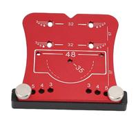 Fdit Gabarit de Charnière de Porte D'armoire, Gabarit de Perçage en Alliage D'aluminium, Outil de Travail du Bois, adapté au Bricolage