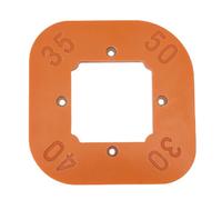 Fdit Gabarit de Rayon D'angle Rond, Gabarit de Routeur à Bois Robuste, Modèle de Positionnement D'angle de Bricolage pour Charpentiers