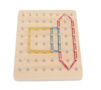 Fdit Géoboard en Bois, Jouets Montessori pour Les Tout-Petits et Les Filles, Géoboard d'apprentissage de L'intelligence, Graphiques Créatifs pour