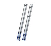 Fdit Glissières de Tiroir de 12 Pouces, Robustes, à Fermeture Douce, à Roulement à Billes, Sous Plan, avec Double Antichute, pour Cuisine, Bureau, Armoire, Placard