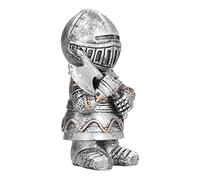 Fdit Gnomes Gardiens de Chevalier en Résine, Décoration Idéale pour Cour ou Porche, de Jardin pour la Famille, 13,5x7,1 Cm (badic Homme à la Hache)