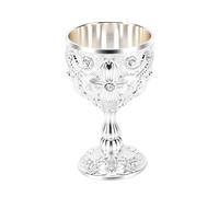 Fdit Gobelet Rétro en Relief, 2 Pièces, Tasses à Vin Décoratives, Ensemble de Gobelets en émail Vintage avec Strass en Relief pour Décoration de Fête de Mariage