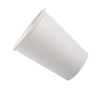 Fdit Gobelets en Papier Anti-fuite, Durables, pour la Maison, le Bureau, la Salle de Classe, 50 Pièces, Bords Roulés, Résistants à la Chaleur pour L'eau, le café, Papier Sûr (WHITE)