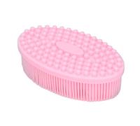 Fdit Gommage Corporel en Silicone Doux pour bébé, Brosse de Bain Confortable avec Massage Sensoriel, Nettoyage Efficace, Rose (1 Brosse)