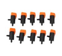 Fdit Goutteurs réglables 0-200L/h, 10 pièces Irrigation Goutte à Goutte | Débit ajustable pour chaque plante, insertion facile sans outillage, arrosage ciblé potager, construction plastique résistant