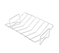 Fdit Grille à Rôtir en Acier Inoxydable pour Dinde, Grille en Forme de V, Support à Rôtir de Style V pour Poulet Entier, Dinde, Côtes Levées de Jambon de Canard avec Répartition de la