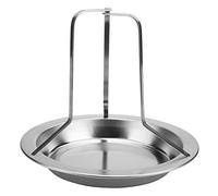 Fdit Grille à Rôtir pour Poulet, Lot de 2 Rôtissoires en Acier Inoxydable pour Canettes de Bière, Grille à Rôtir Verticale Amovible en Acier pour Barbecues au Charbon de Bois,