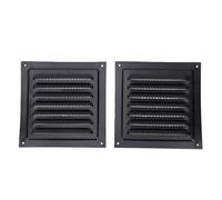 Fdit Grille de Ventilation Durable en Aluminium pour Grenier, pour Garage et Hangar, 200x200mm, 2 Pièces (#1)