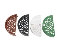 Fdit Grotte de Cachette de Crevettes pour Aquarium, Décoration D'abri de Tunnel de Crevettes en Matériau ABS, Paquet de 4, Adaptée aux étangs de