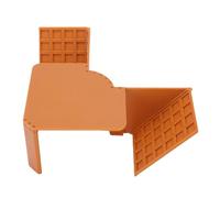 Fdit Grotte Souterraine pour Bernard-l'ermite, Accessoire D' en ABS avec Conception en Pente pour Grimper et Se Cacher, Environnement de Réservoir Décoratif pour Le Comportement du