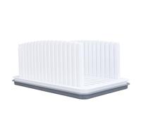 Fdit Guide de de Pain Réglable, Pain Compact et Efficace pour, Bagels, Gâteaux avec Plateau à Miettes pour Plan de Travail soigné, Matériau PP