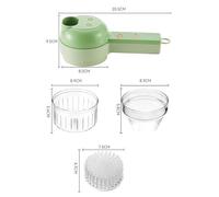 Fdit Hachoir à Ail électrique Fil, Hachoir à Nourriture Portatif Efficace à Poignée Souple pour la Cuisine Domestique (Type 1)