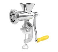 Fdit Hachoir à Viande Manuel en Acier Inoxydable, avec Ouverture | Lame Durable en SUS304, Contrôle Manuel de la Poignée, Tube de Remplissage de 2 Cm, pour Restaurant Boucher Usage Commercial