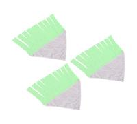 Fdit Hamac pour Hamster, Joli Design à Pompons, Lot de 3, avec Crochets Conviviaux, Peluche + Tissu, Taille Triangulaire 43 X 22 Cm, pour Hamsters et Lapins (Green)