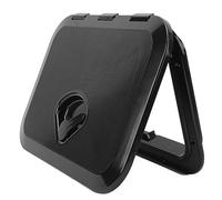 Fdit Hatche de Pont de Bateau Marin, de Trappe étanche en Caoutchouc ABS 10-5 / 8x14-3/4 Pouces avec Surface Antidérapante pour Le Pont de Bateau RV Yacht (Black)