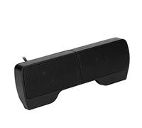 Fdit Haut-parleurs pour Ordinateur Portable Alimentés par USB, Processeur Numérique Haute efficacité avec Son Clair, Conception à Clipser pour Moniteur, Ordinateur Portable,