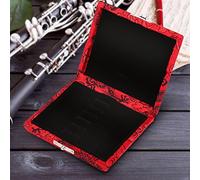Fdit Hautbois Recouvert de Serviette Seid -schilfhalter, Conception de Créneaux, Protection Stable, Rouge, Idéal pour Les Accessoires de Hautbois (Rouge)