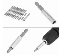 Fdit Haute dureté 33pcs Multifinectional Holle Security Spreading Sprecs Reanter Bits Ensemble pour la Trousse D'outils de Réparation, Porte-bite Magnétique pour D'éventuels Exercices de Réparation