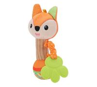 Fdit Hochet Multifonctionnel pour bébé, Anneau de Dentition, Poignée, Jouet D'apprentissage Sensoriel pour Nouveau-nés, Clochette en Peluche Douce (Type 1)