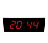 Fdit Horloge de Calendrier, 14 "Extra Large Display LED Digital Desk Alarm Day Clock Temperature Wall Clocks(36 * 13 * 3cm-Calendrier Heure + Minute)