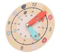 Fdit Horloge de Comptage en Bois Composite avec Support Stable, Jouet éducatif pour Enfants, Temps d'apprentissage