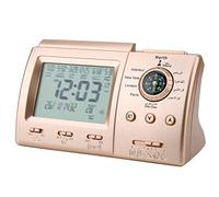 Fdit Horloge de Prière Islamique Numérique, Rappel de L'Heure Azan avec 1500 Villes dans Le Monde, écran LCD avec Calendrier Islamique, Heure Mondiale, Fonction D'alarme, avec
