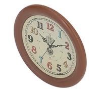 Fdit Horloge Murale de Simulation Ronde Colorée Miniature Précise, Accessoires de Maison de Poupée 1:12, Petite Décoration Réaliste Unique pour Enfants et Collectionneurs