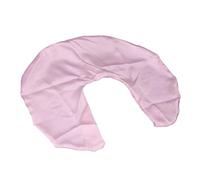 Fdit Housse de Coussin D'allaitement en Satin, Douce, Confortable, Lavable, Housse de Coussin D'allaitement pour Maman et bébé, Douce pour la Peau, Adaptée à la Maison et aux Voyages, Blanc (PINK)