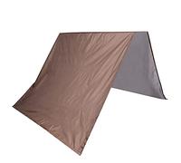 Fdit Housse de Remplacement Imperméable pour Tente, Pare- Portable en Taffetas de Polyester, Coupe-Vent et Anti-poussière, pour Allée de Patio et Espaces Extérieurs (Café)