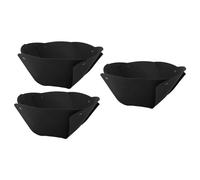 Fdit Housse pour panier suspendu semi-circulaire noir, insert pour jardinière en feutre résistant aux déchirures pour plantes d'extérieur, idéal pour les jardins avec bonne perméabilité et rétention