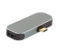 Fdit Hub USB alimenté Portable 5 en 1 Type C Dock échangeable à Chaud 10Gbps 100W PD Charge Hub USB C pour Silver