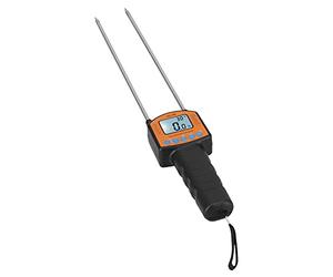 Fdit Humidimètre avec écran LCD rétroéclairé à 4 Chiffres, Lecture Instantanée Portable pour Tester l'humidité des Grains avec Compensation Automatique de la Température, Surveiller