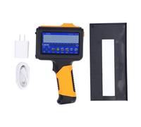 Fdit Imprimante à Jet d'encre Portable, Imprimante à Jet d'encre Portable, Imprimante Portable avec écran Tactile de 4,3 pour Texte QRCode, Code-Barres, Numéro de Lot, (Prise UE
