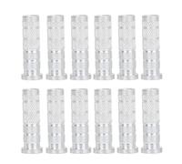 Fdit Inserts de Base de Tir à l'arc Légers en Aluminium pour Flèches en Carbone 6,2 Mm, Résistants à la Rouille, Faciles à Installer pour Les Amateurs de Plein Air et de Chasse, Paquet de 12 Pièces