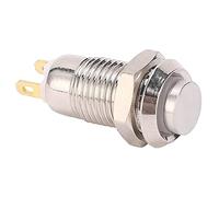 Fdit Interrupteur à Bouton-bouton D'auto-protéction étanche 3V pour Sonnettes, Interrupteur de Démarrage de Haute qualité avec Matériau en Acier Inoxydable pour le Contrôle D'accès