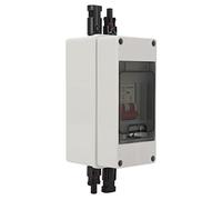 Fdit Interrupteur de Déconnexion PV 500V, Boîte de Combinaison Solaire étanche IP65 avec Disjoncteur DC, pour Les Invertisseurs Solaires sur ou Hors Réseau (32A)