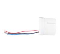 Fdit Interrupteur D'éclairage à Cellule Photoélectrique Intelligente 25A pour le Contrôle de L'éclairage Extérieur, Plastique étanche 7x8x8cm 1 unité