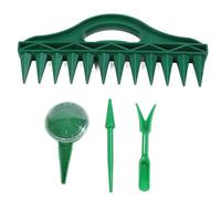 Fdit Jardinière à 12 Trous, Distributeur de Semoir Réglable avec Manivelle Ergonomique pour Planter des Légumes comme Les Poivrons, Les Tomates, Les Pois, Les Carottes