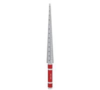Fdit Jauge Conique de règle d'ouverture en Acier Inoxydable, jauge d'épaisseur de cale de diamètre Rond Complet, règle de Mesure d'inspection de Trou, précision 0,1 mm - Plage(3-15mm)