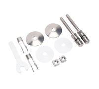 Fdit Jeu de Charnières de Fixation de Siège de Toilette en Acier Inoxydable, Filetage M6 de 71.5mm, Remplacement pour la Réparation du Couvercle de Toilette LUVETT